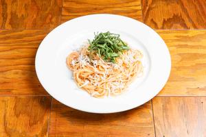シラスと明太子の紫蘇和風パスタ