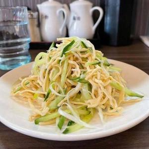 切干し豆腐と胡瓜の中華サラダ