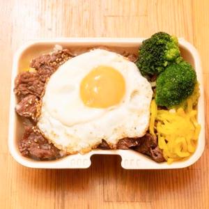 当店人気 No.1 エッグハラミと米 Fried egg harami and rice