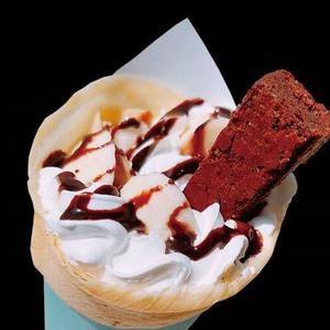 バナナチョコケーキ生クリーム