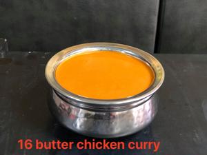 バターチキンカレー(サラダ ＆ナンorライス) Butter Chicken Curry (Served with Naan or Rice and Salad)