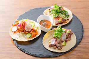 ミックスタコス3P(サラダ付き)/Mix Tacos3P with Salad