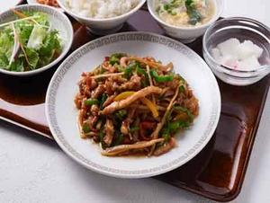 青椒肉絲定食