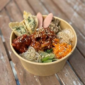 [ピリ辛]豚肉炒めビビンバ  