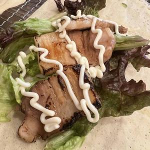 ミニクレープ焼豚サラダ