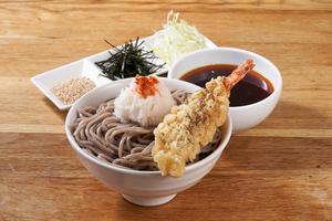 辛味おろしエビ天もりそば