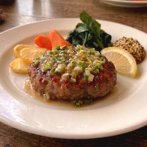 ネギ塩レモンハンバーグセット Green onion, salt, and lemon Hamburg steak set