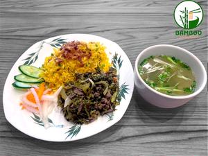 No.5 牛肉と高菜漬けの炒飯 Fried Rice with Beef and Pickled Mustard Greens