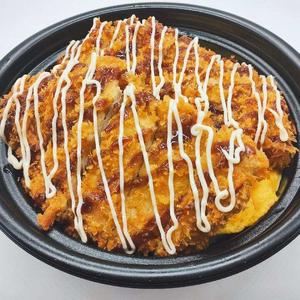 ソース＆マヨダブルオムカツ丼