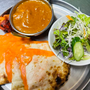Mentai cheese naan set