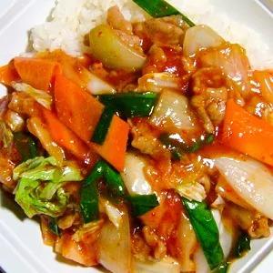 豚キムチ丼