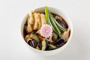茄子肉汁うどん
