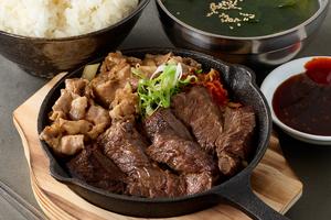 ハラミ焼肉＆プルコギの相盛定食 Harami Yakiniku ＆ Bulgogi Set Meal