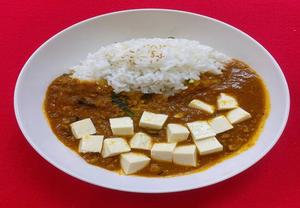 ビーフキーマカレーライスとうふのせ