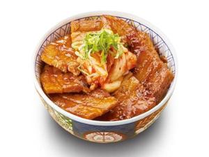 キムチ豚バラ丼〈肉大盛〉Kimchi Pork Belly Bowl Large