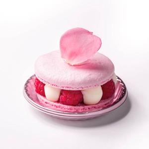 フランボワーズのマカロンケーキ