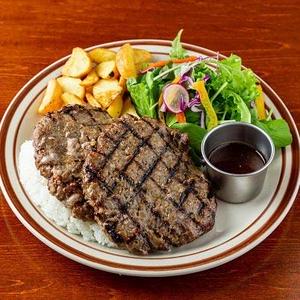 ダブルビーフハンバーグステーキ
