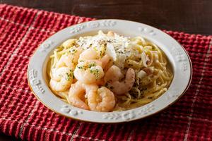 ガーリックシュリンプのカルボナーラ Garlic Shrimp Carbonara