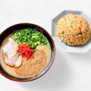 博多ラーメン+チャーハン
