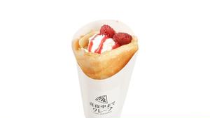 生クリームとラズベリー・Fresh cream ＆ raspberries crepe