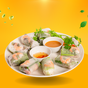 【おすすめ】生春巻き4本 Fresh Spring Rolls