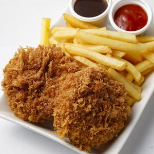 ヒレかつポテト