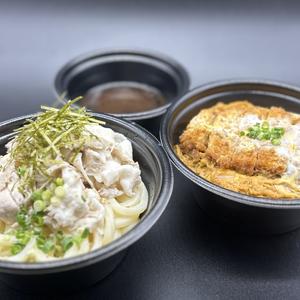 MEGAセット 肉つけ讃岐うどんと卵とじ熟成ロースカツ丼