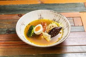 チョリソーとクリームチーズのスープカレー