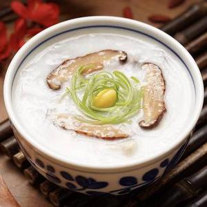 「鶏肉と椎茸」のお粥