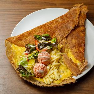おかずクレープ(明太子ポテトサラダ)