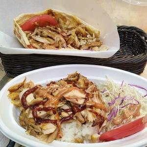 ケバブサンドとケバブライスKebab sand and kebab rice