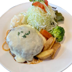 チーズハンバーグプレート【200g】