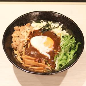 カレー温玉油そば