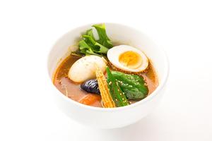 エッグと野菜のスープカレー