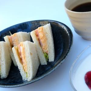 ハムタマゴサンド コーヒーセット