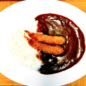 海老フライカレー