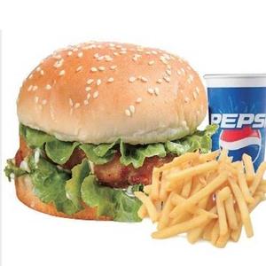 B オーリンズ風チキンバーガー   セット