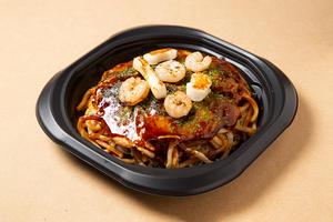 肉玉うどん+エビ・イカ・もち・イカ天トッピング