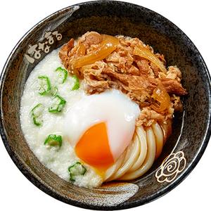牛肉玉とろぶっかけうどん