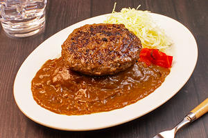 【圧倒的存在感！】Bigハンバーグカレー