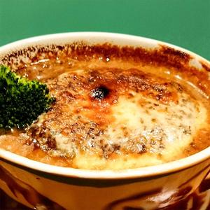 焼きチーズハンバーグカレー
