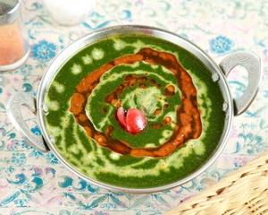 ほうれん草マトンカレー Spinach Mutton Curry
