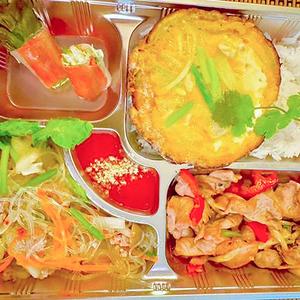 タイオムレツ＆豚肉オイスター炒め
