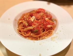 粗挽きウィンナーと彩り野菜の本気ナポリタン