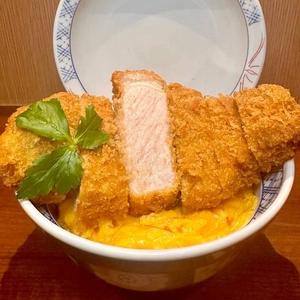 #とじないカツ丼(上) 国産桃豚