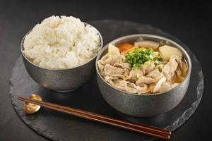 豚汁とほかほかごはん(大) Pork Miso Soup and Hot Rice (Large)