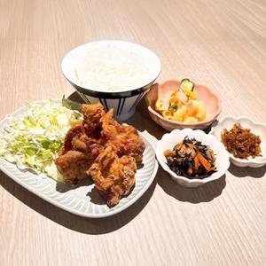 国産大山鶏 塩麹と米粉の唐揚げ定食