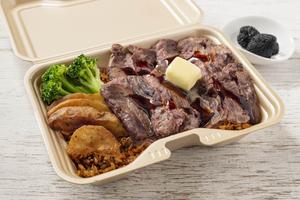 名物！ビフテキ屋のトリュフバターステーキBOX(並)～ガーリックライス～