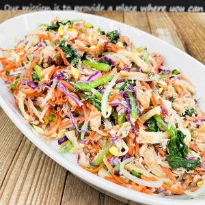 ツナと小松菜の彩りナムル / Tuna ＆ Seasonal Vegetables Korean Namul