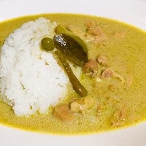 タイグリーンカレー「ライス付き」 Thai Green Curry with Rice
